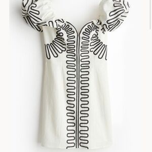 Sold out! Linen off the shoulder dress - h+m